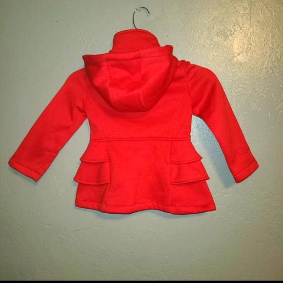 Pink Platinum Peacoat Red Coat Kids Size 4 - Picture 5 of 8